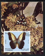Sharjah 1972 Butterflies imperf m/sheet cto used (Mi BL 118)