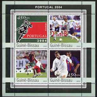 Guinea - Bissau 2003 Euro 2004 Football Championship perf sheetlet containing 4 values unmounted mint Mi 2082-85