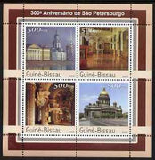 Guinea - Bissau 2003 300th Anniversary of St Petersberg #2 perf sheetlet containing 4 values unmounted mint Mi 2116-19