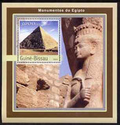 Guinea - Bissau 2003 Monuments of Egypt #1 perf s/sheet containing 1 value unmounted mint Mi BL395