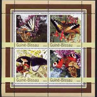 Guinea - Bissau 2003 Butterflies & Fungi perf sheetlet containing 4 values unmounted mint Mi 2091-94