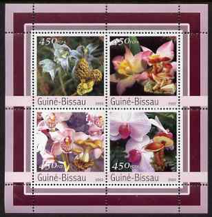 Guinea - Bissau 2003 Orchids & Fungi perf sheetlet containing 4 values unmounted mint Mi 2087-90
