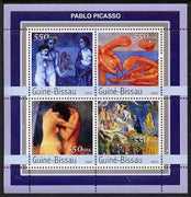 Guinea - Bissau 2003 Nude Paintings by Picasso perf sheetlet containing 4 values unmounted mint Mi 2105-08
