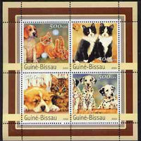 Guinea - Bissau 2003 Cats & Dogs perf sheetlet containing 4 values unmounted mint Mi 2148-51