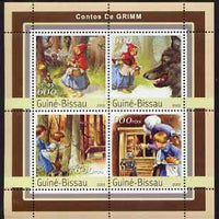 Guinea - Bissau 2003 Grimm Fairy Tales perf sheetlet containing 4 values unmounted mint Mi 2136-39