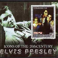 Turkmenistan 2001 Icons of the 20th Century - Elvis Presley perf s/sheet #1 fine cto used