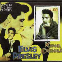 Tadjikistan 2001 Icons of the 20th Century - Elvis Presley perf s/sheet #1 fine cto used
