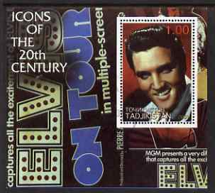 Tadjikistan 2001 Icons of the 20th Century - Elvis Presley perf s/sheet #2 fine cto used