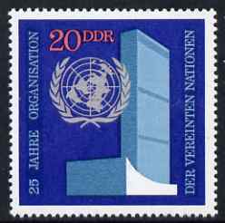 Germany - East 1970 25th Anniversary of United Nations 20pf unmounted mint, SG E1342