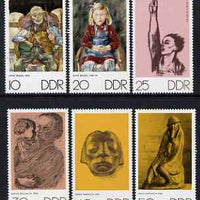 Germany - East 1970 The Art of Otto Nagel, Kathe Kolwitz & Ernst Barlach perf set of 6 unmounted mint, SG E1328-33