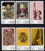 Germany - East 1970 The Art of Otto Nagel, Kathe Kolwitz & Ernst Barlach perf set of 6 unmounted mint, SG E1328-33