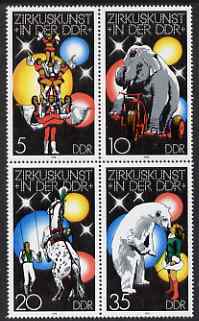 Germany - East 1978 The Circus perf set of 4 values unmounted mint, SG E2074-77