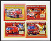 Guinea - Conakry 2006 Japanese Fire Engines imperf sheetlet containing 4 values unmounted mint