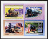 Guinea - Conakry 2006 Steam Trains imperf sheetlet containing 4 values unmounted mint
