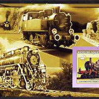 Guinea - Conakry 2006 Steam Trains - French North Region large imperf s/sheet containing 1 value unmounted mint