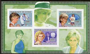 Guinea - Conakry 2006 Princess Diana imperf sheetlet #3 containing 3 values unmounted mint Yv 2715-17