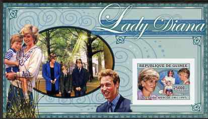 Guinea - Conakry 2006 Princess Diana imperf s/sheet #08 containing 1 value (with Princes) unmounted mint Yv 350