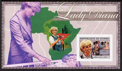 Guinea - Conakry 2006 Princess Diana imperf s/sheet #10 containing 1 value (Land Mine Campaign) unmounted mint Yv 352