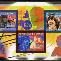 Guinea - Conakry 2006 The Beatles imperf sheetlet containing 3 values unmounted mint Yv 2721-22