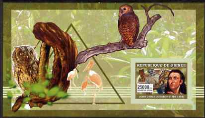 Guinea - Conakry 2006 Ornithologusts (Birds) imperf s/sheet #2 containing 1 value (Audubon) unmounted mint Yv 362