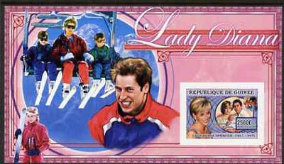 Guinea - Conakry 2006 Princess Diana imperf s/sheet #01 containing 1 value (In ski lift) unmounted mint Yv 343