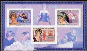 Guinea - Conakry 2006 Princess Diana imperf sheetlet #2 containing 3 values unmounted mint Yv 2712-14