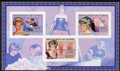 Guinea - Conakry 2006 Princess Diana imperf sheetlet #2 containing 3 values unmounted mint Yv 2712-14