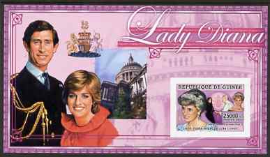 Guinea - Conakry 2006 Princess Diana imperf s/sheet #04 containing 1 value (St Pauls) unmounted mint Yv 346