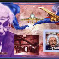 Guinea - Conakry 2006 Albert Einstein imperf s/sheet #3 containing 1 value (Concorde) unmounted mint Yv 321