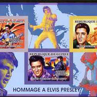 Guinea - Conakry 2006 Elvis Presley imperf sheetlet containing 3 values unmounted mint Yv 2688-90