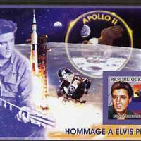 Guinea - Conakry 2006 Elvis Presley imperf s/sheet #1 containing 1 value (Apollo 11) unmounted mint Yv 322