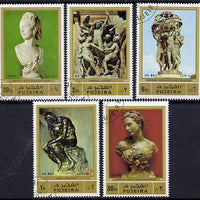 Fujeira 1972 Sculptures set of 5 cto used Mi 846-50