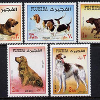 Fujeira 1970 Dogs set of 5 unmounted mint (Mi 602-606A)