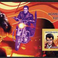 Guinea - Conakry 2006 Elvis Presley imperf s/sheet #2 containing 1 value (Motorcycle) unmounted mint Yv 323