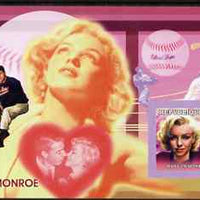 Guinea - Conakry 2006 Marilyn Monroe imperf s/sheet #2 containing 1 value (with Joe DiMaggio) unmounted mint Yv 326