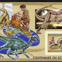 Guinea - Conakry 2006 Centenary of Scouting imperf s/sheet #01 containing 1 value (Dinosaurs) unmounted mint Yv 337