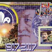 Guinea - Conakry 2006 Centenary of Scouting imperf s/sheet #06 containing 1 value (Baden Powell) unmounted mint Yv 342