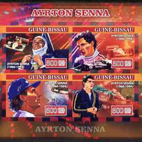 Guinea - Bissau 2007 Ayrton Senna imperf sheetlet containing 4 values unmounted mint, Yv 2294-97