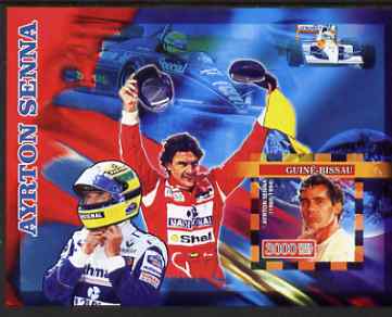 Guinea - Bissau 2007 Ayrton Senna imperf s/sheet containing 1 value unmounted mint, Yv 338
