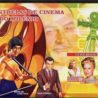Guinea - Bissau 2007 Cinema Stars imperf s/sheet containing 1 value (Grace Kelly, Bruce Lee & Connery) unmounted mint, Yv 348
