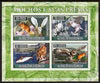 St Thomas & Prince Islands 2007 Owls & Their Prey imperf sheetlet containing 4 values unmounted mint