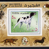 Fujeira 1970 Dogs (Pointer) m/sheet unmounted mint (Mi BL 38A)