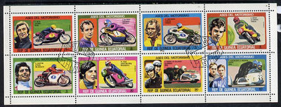 Equatorial Guinea 1976 Motor cyclists #1 set of 8 cto used, Mi 895-902