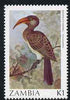 Zambia 1987 Birds - 1k Hornbill unmounted mint, SG 491