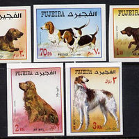 Fujeira 1970 Dogs imperf set of 5 unmounted mint (Mi 602-606B)