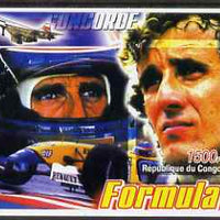 Congo 2005 Formula 1 - Alain Prost imperf souvenir sheet unmounted mint