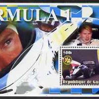 Guinea - Conakry 2003 Formula 1 perf s/sheet #1 containing 1 value (Mika Hakkinen) with Rotary logo unmounted mint