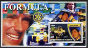 Guinea - Conakry 2003 Formula 1 perf s/sheet #3 containing 1 value (Damon Hill) with Rotary logo unmounted mint