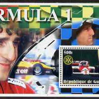 Guinea - Conakry 2003 Formula 1 perf s/sheet #6 containing 1 value (Alain Prost) with Rotary logo unmounted mint