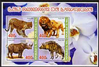 Mali 2005 Animals of Africa perf sheetlet containing set of 4 values unmounted mint